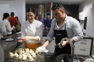 Todos tuvieron su oportunidad para participar en la elaboracin de los platos