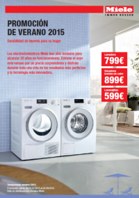 PROMOCIN DE VERANO MIELE: DEL 1 DE JULIO AL 30 DE SEPTIEMBRE