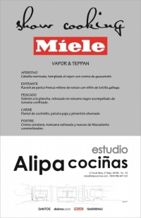 EL SHOWCOOKING PREVISTO PARA EL 29 DE ABRIL SE APLAZA PARA EL 13 DE MAYO